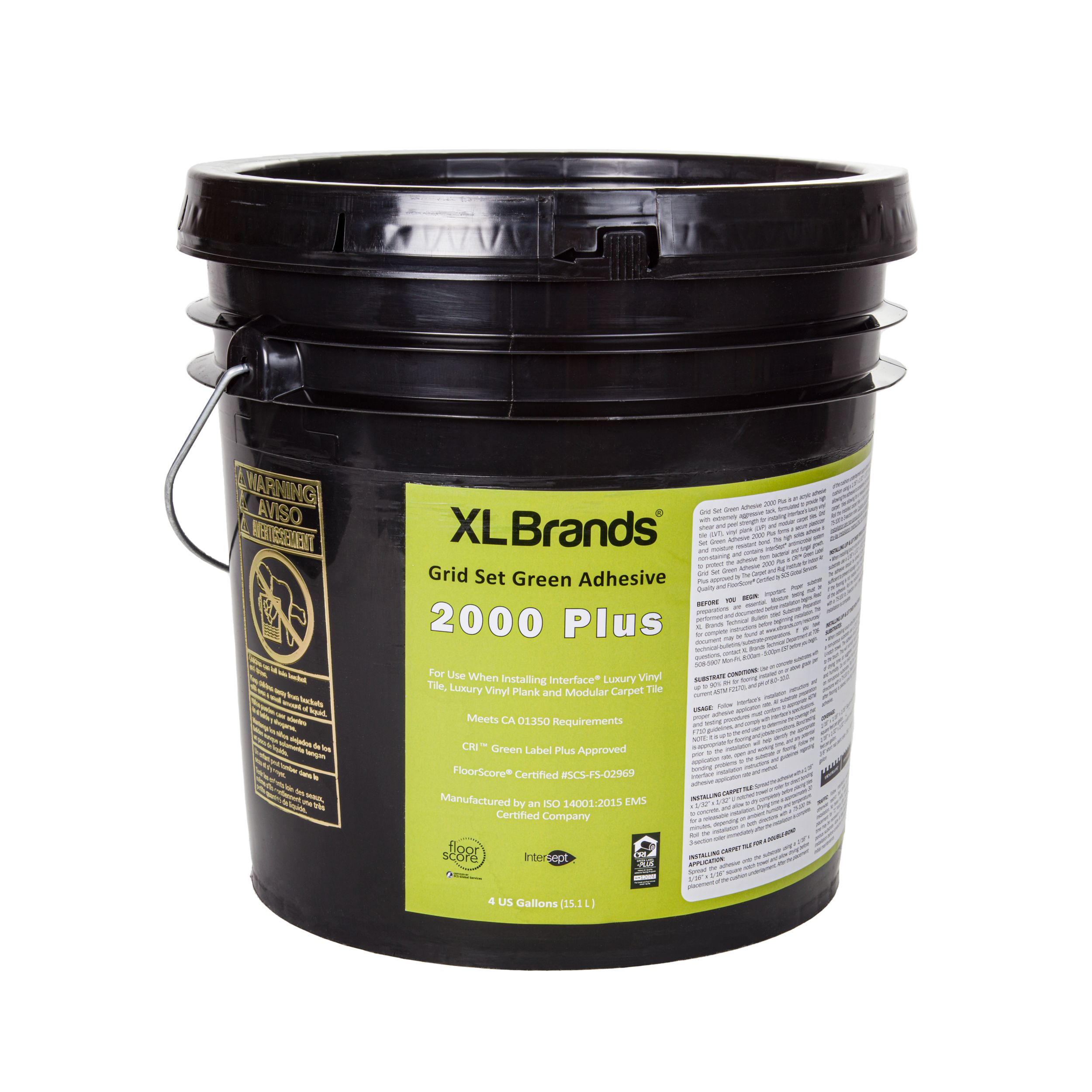 XL Brands 2000 Plus Adhesive - 4 gal: undefined Resilient Flooring